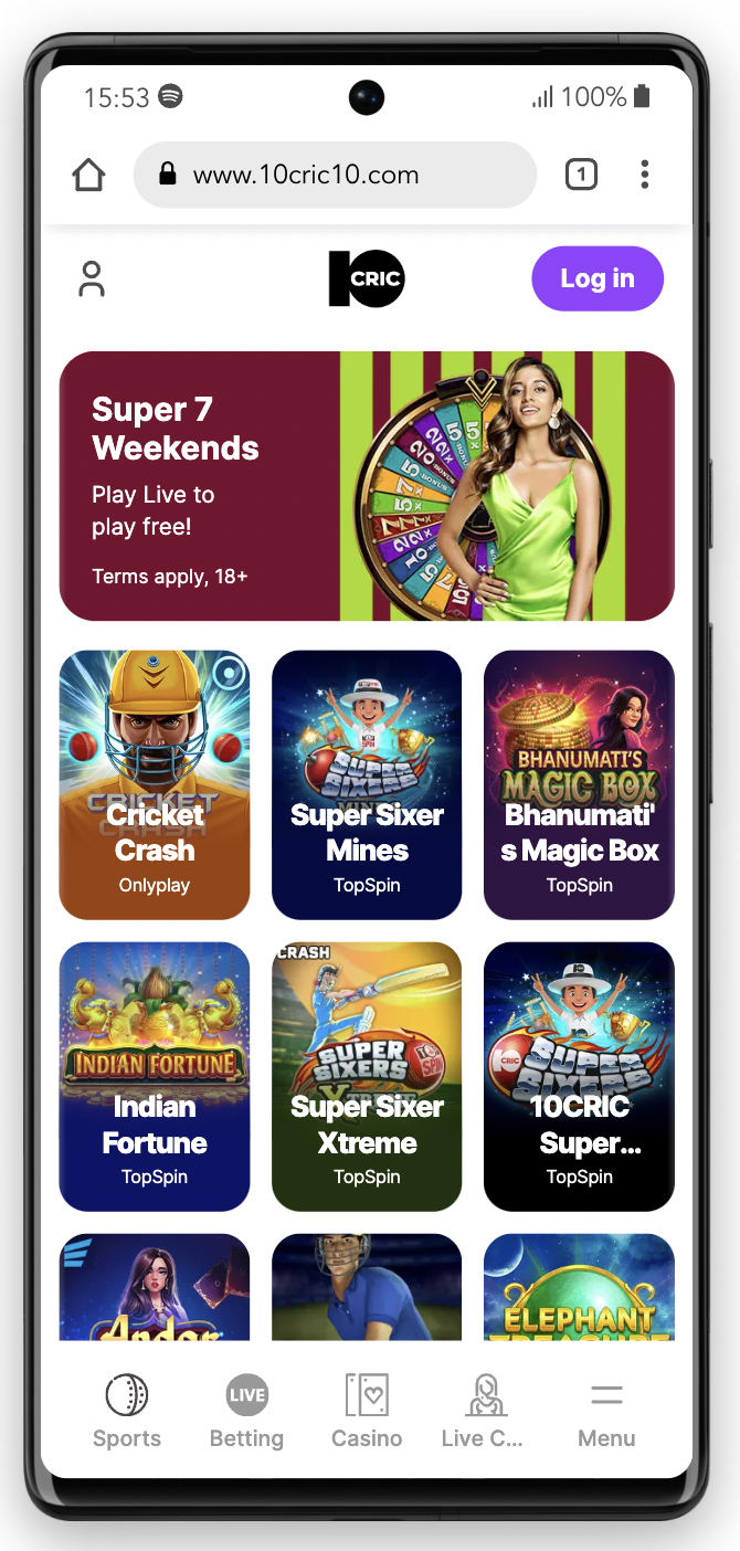 10cric casino games