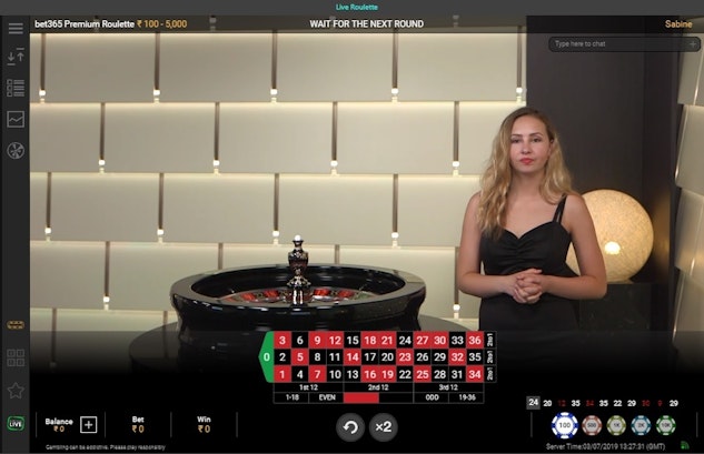 Bet365 India Live Casino Roulette