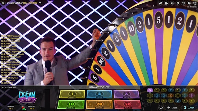 Betway Live Wheel of Fortune
