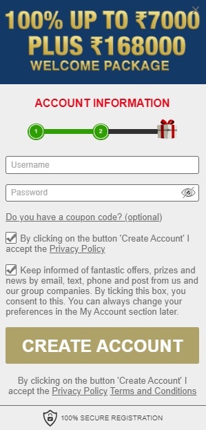 Europa Casino Account Creation