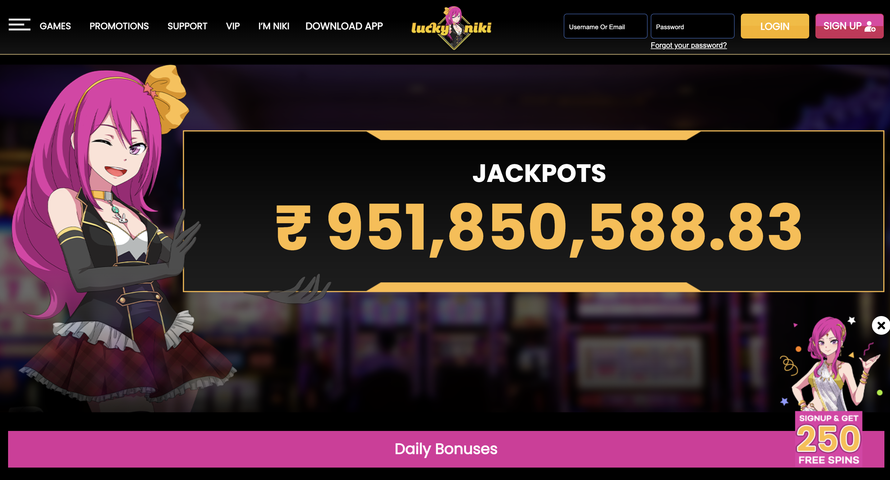 Lucky Niki Jackpots