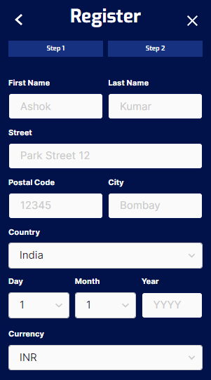 Pure Win Casino Registration 2