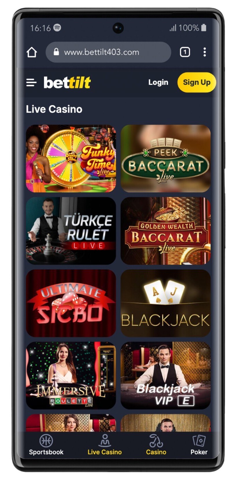 Bettilt casino games