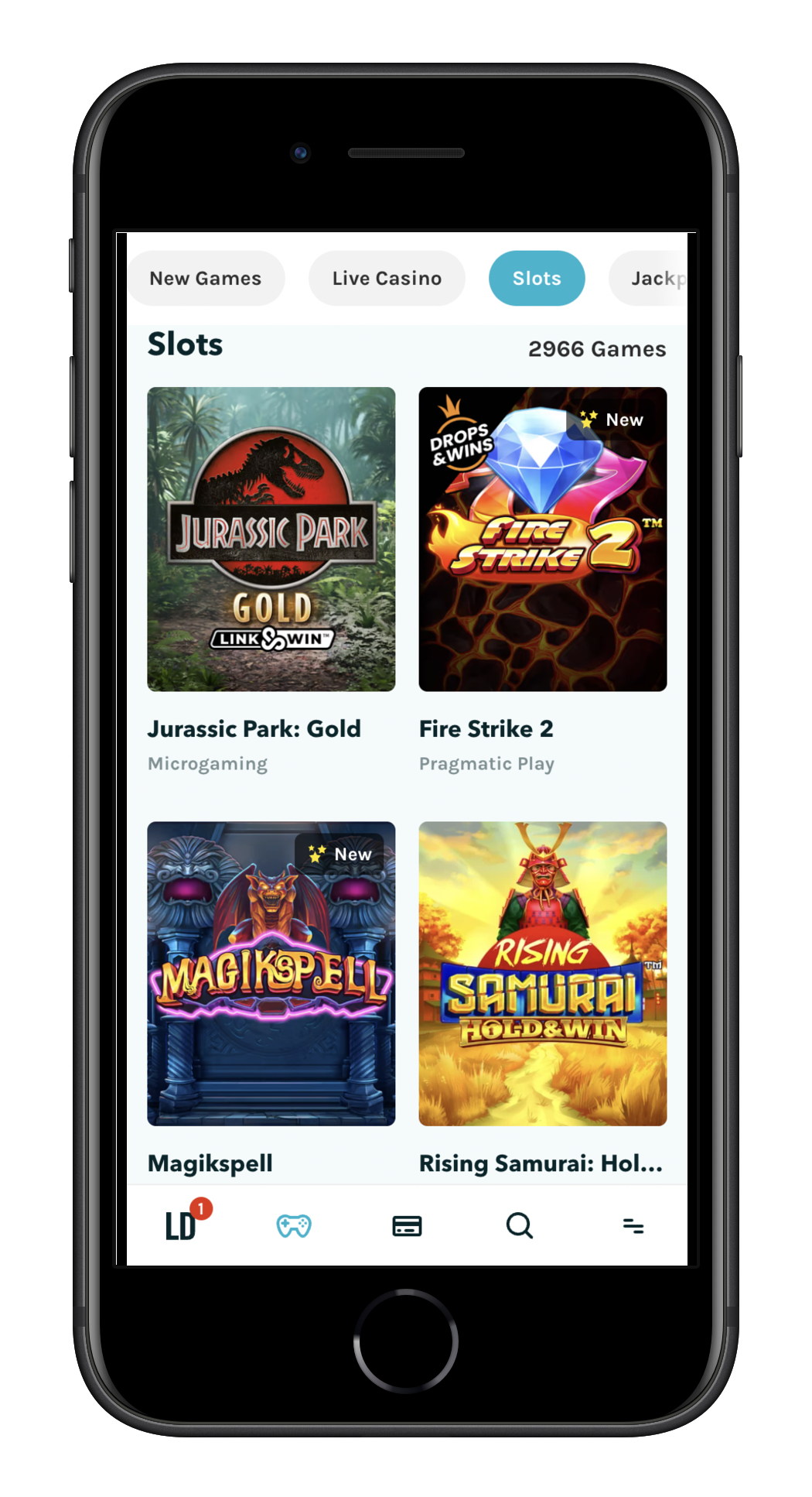 Luckydays casino games